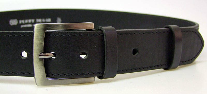 PENNY BELTS 25-1-60 Pánský kožený opasek černý