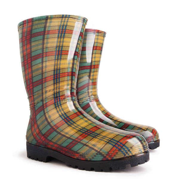 Dámské holínky DEMAR Rainny Print 0054 B kostka