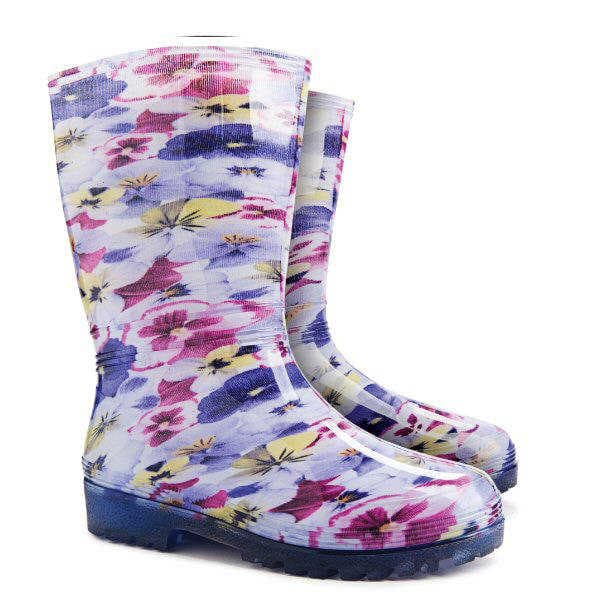 Demar Dámské holínky Rainny Print 0054 D fialka