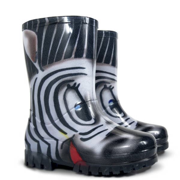 Demar TWISTER PRINT 0036 S zebra Dětské holínky