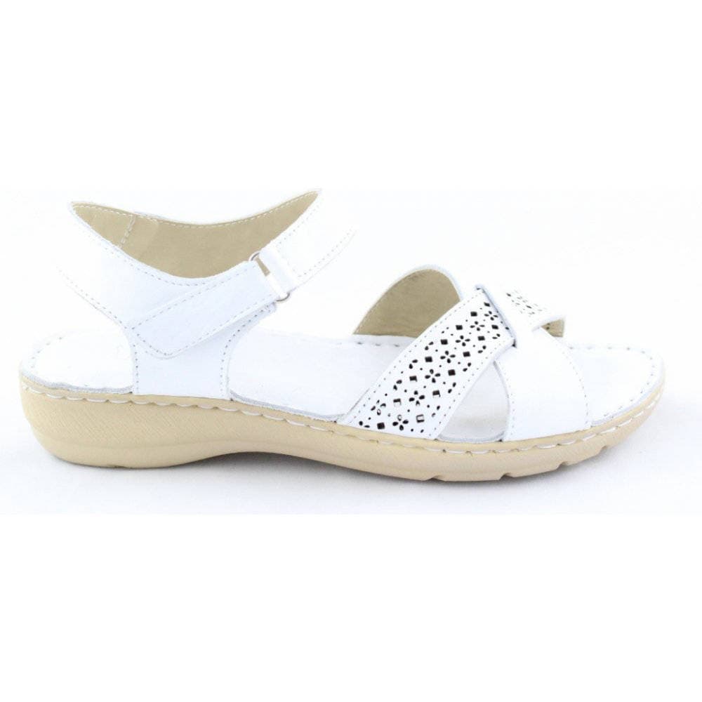 Wild 016785B.01 White Dámské celokožené sandály 40