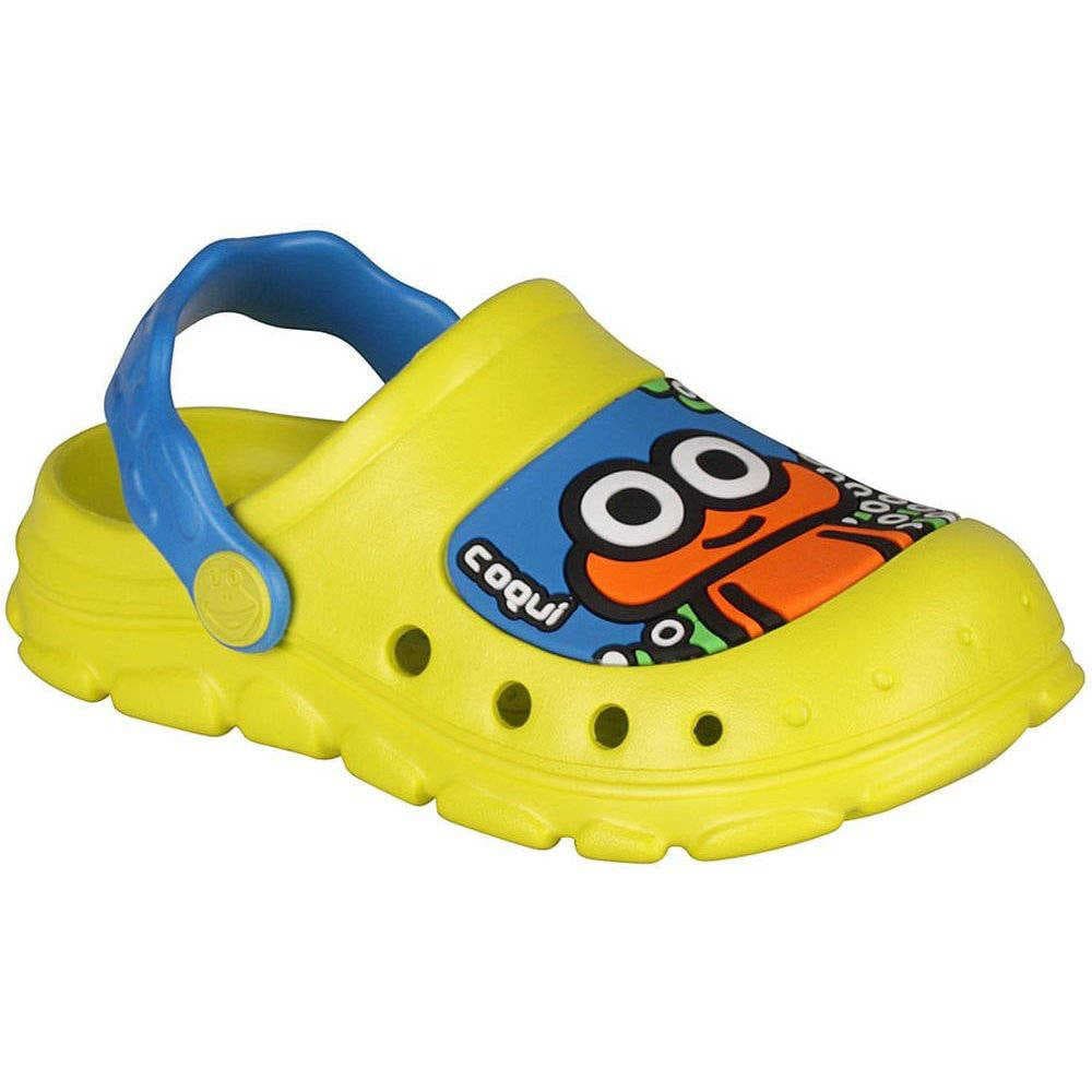 Coqui STONEY 9383 Dětské sandály Citrus/Sea blue