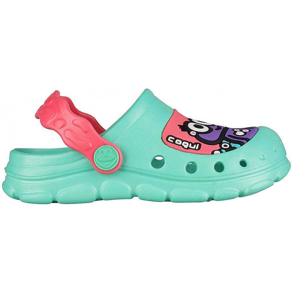 Coqui STONEY 9383 Dětské sandály Mint/New rouge