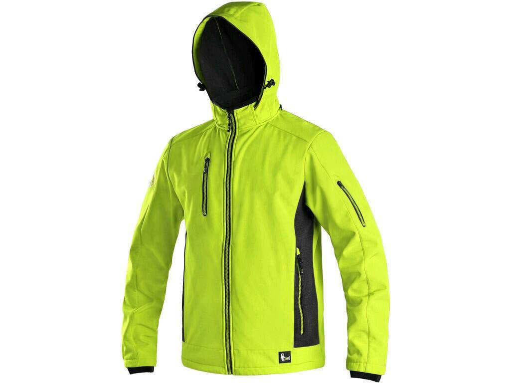 CXS DURHAM Pánská softshellová bunda žluto-černá 2XL 123007216096