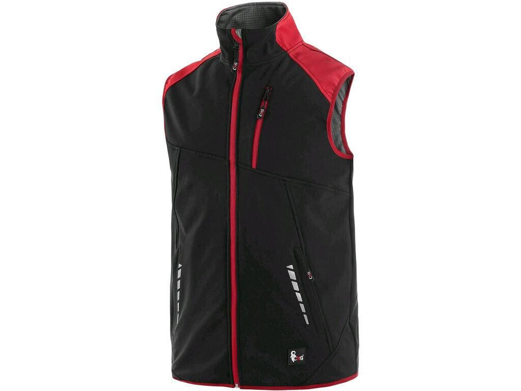 CXS HEBRON Softshellová vesta černá XL 132001680595