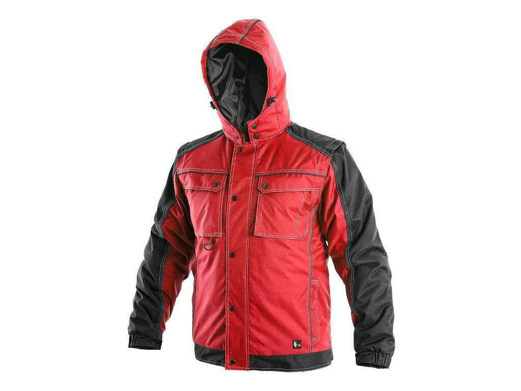 Canis CXS IRVINE Pánská bunda zimní - červená 2XL 121000126096