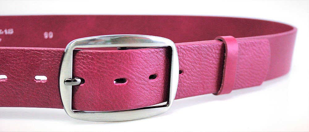 PENNY BELTS 11753 Dámský kožený opasek růžový