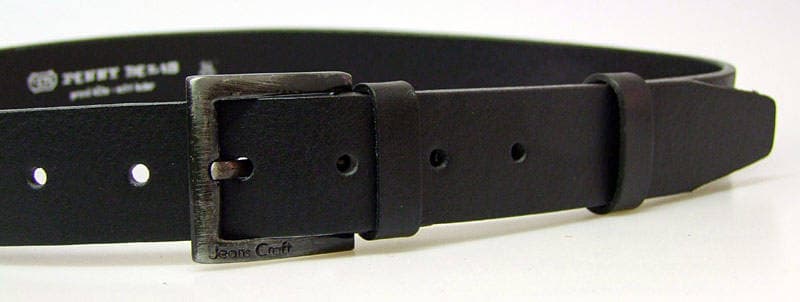 PENNY BELTS 4-60 Pánský kožený opasek černý 95cm