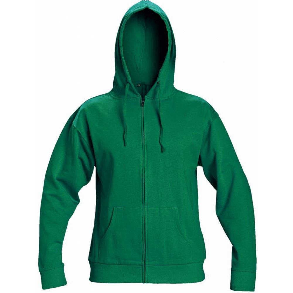 Červa NAGAR Unisex mikina zelená 2XL 0306001610005