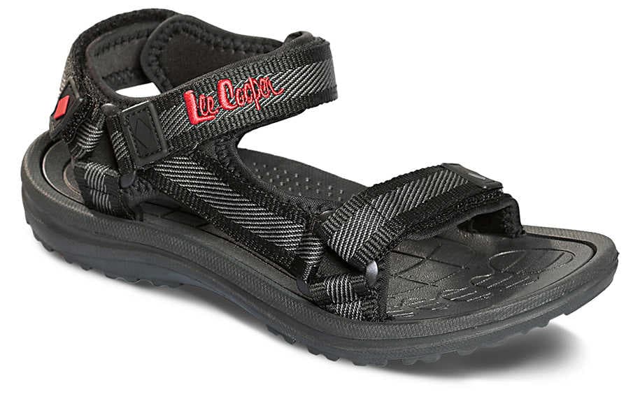 Lee Cooper LCW-22-34-0942M Pánské sandály šedé 44