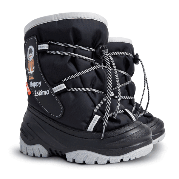 Demar Happy Eskimo 4035 C Dětské sněhule černé 28-29 4035C_28-29