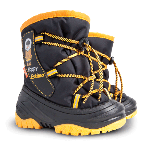 Demar Happy Eskimo 4035 D Dětské sněhule žluté 26-27 4035D_26-27