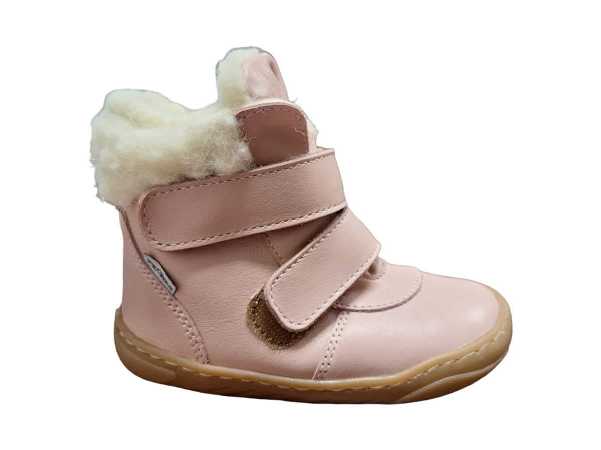 Pegres Barefoot SBF42 Dětské zimní boty růžové 21