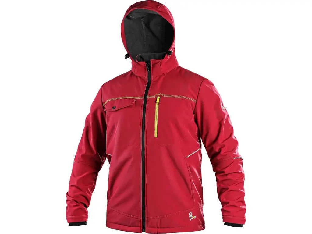 CXS STRETCH Pánská softshellová bunda červená 2XL 123011625096