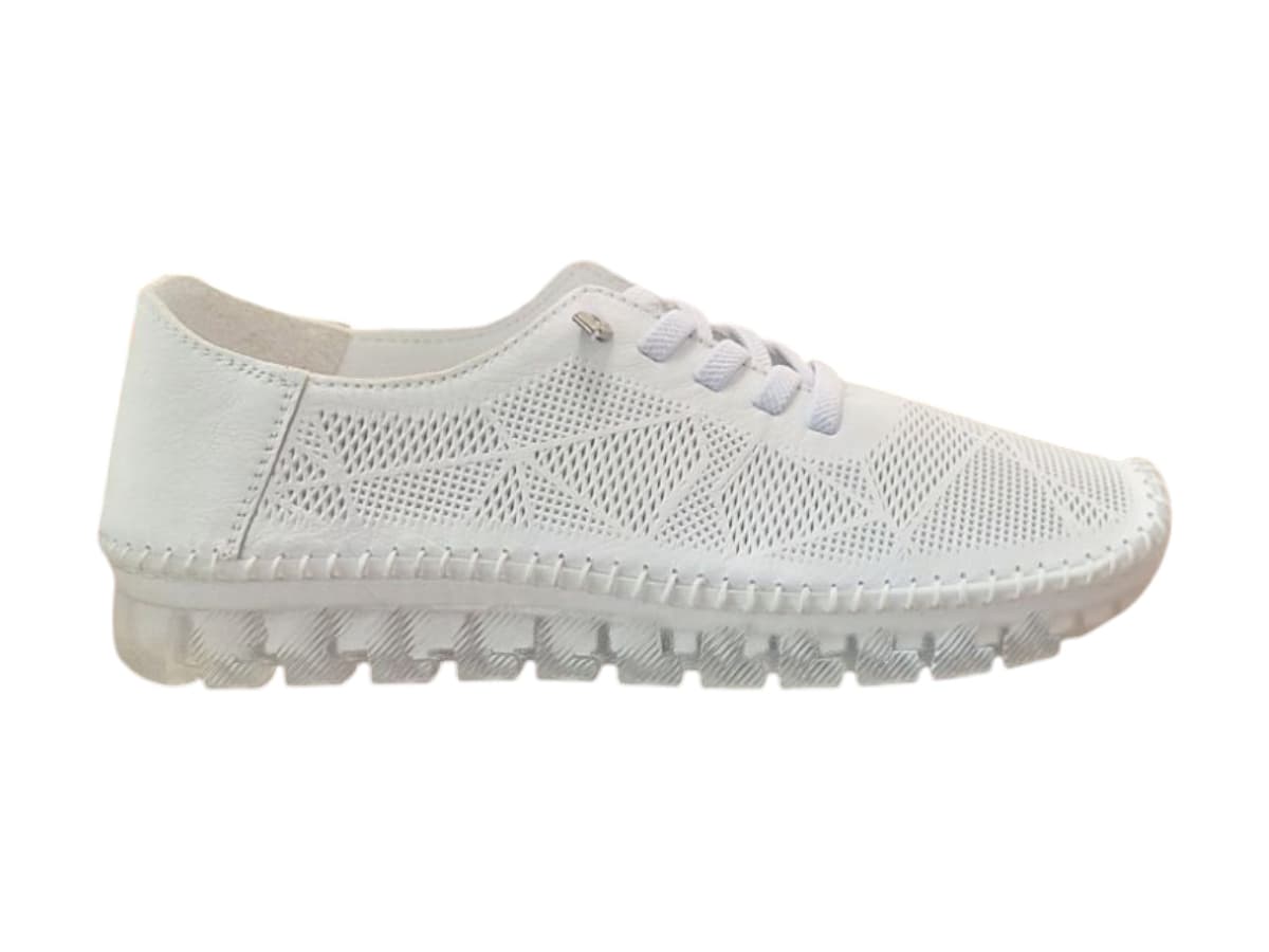 Wild 16698 White Dámské celokožené boty 38