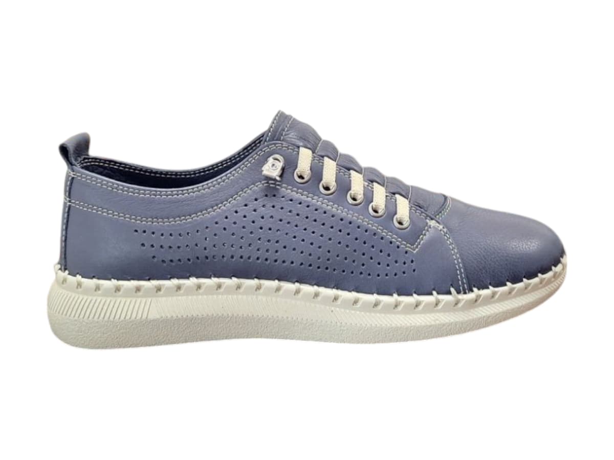 Wild 647040 Navy Dámské celokožené boty 37