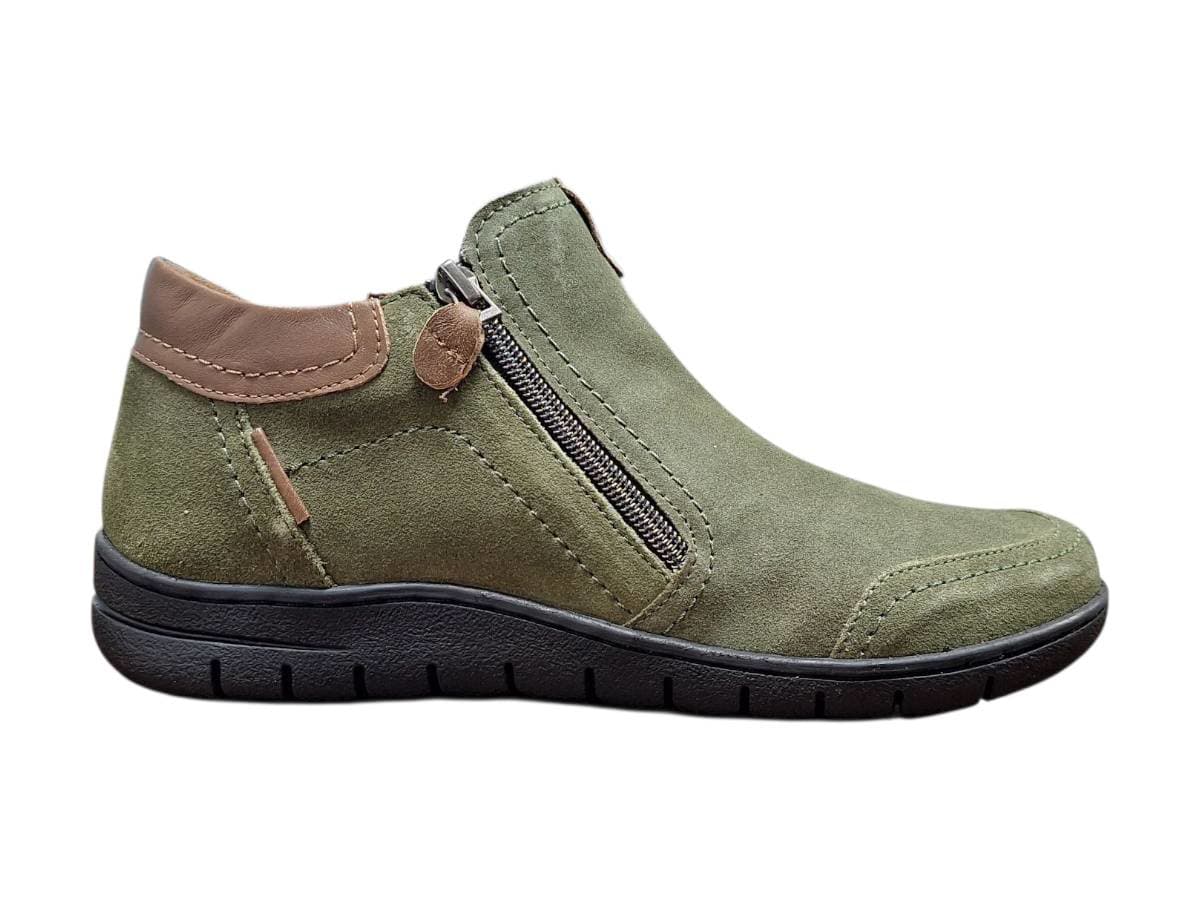 Wild R732 Khaki Dámské celokožené polobotky 36