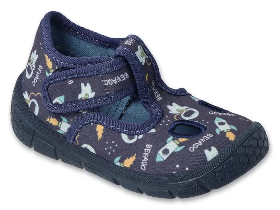 BEFADO 630P018 chlapecké bačkorky vesmír