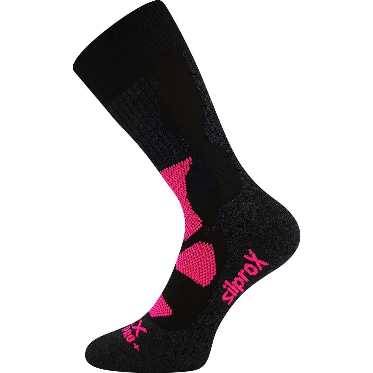 VOXX Ponožky thermo sportovní ETREX černé - růžové
