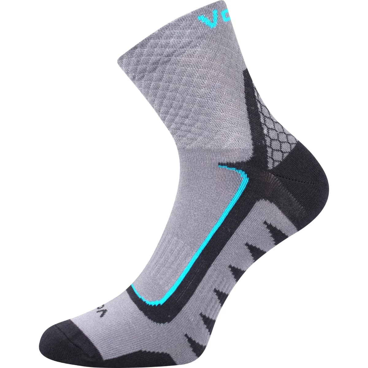 VOXX Ponožky sportovní slabé KRYPTOX šedé (3 páry)