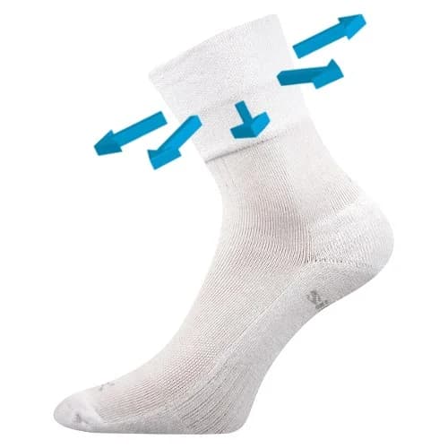 VOXX Ponožky medicine ENIGMA s jemným lemem BÍLÉ 35-38 102431
