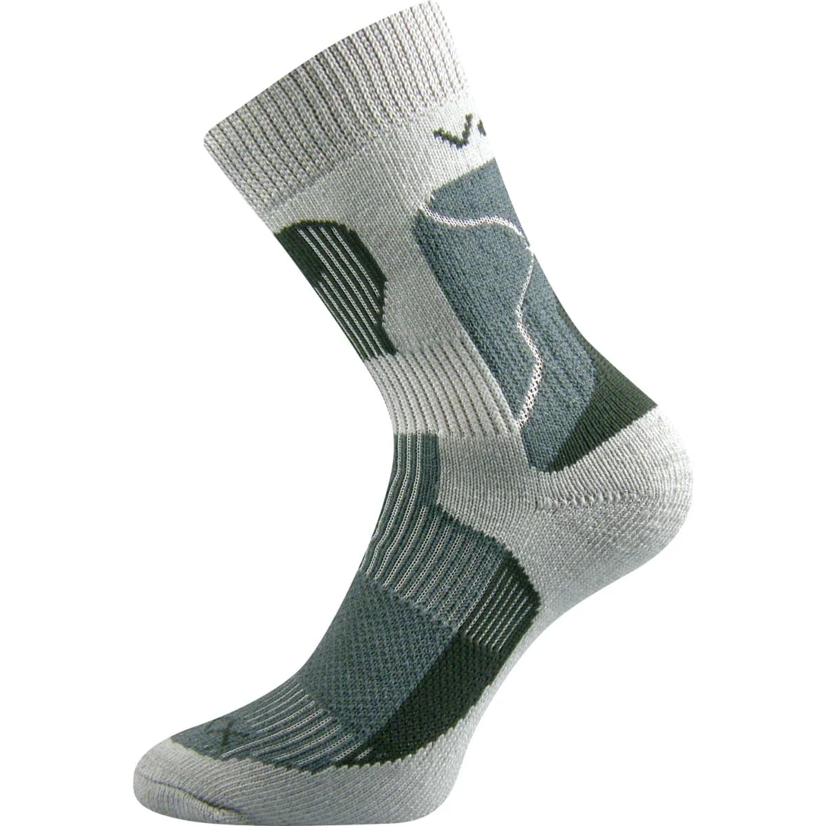VOXX Ponožky thermo TREKING froté SVĚTLE ŠEDÉ 35-37 103661