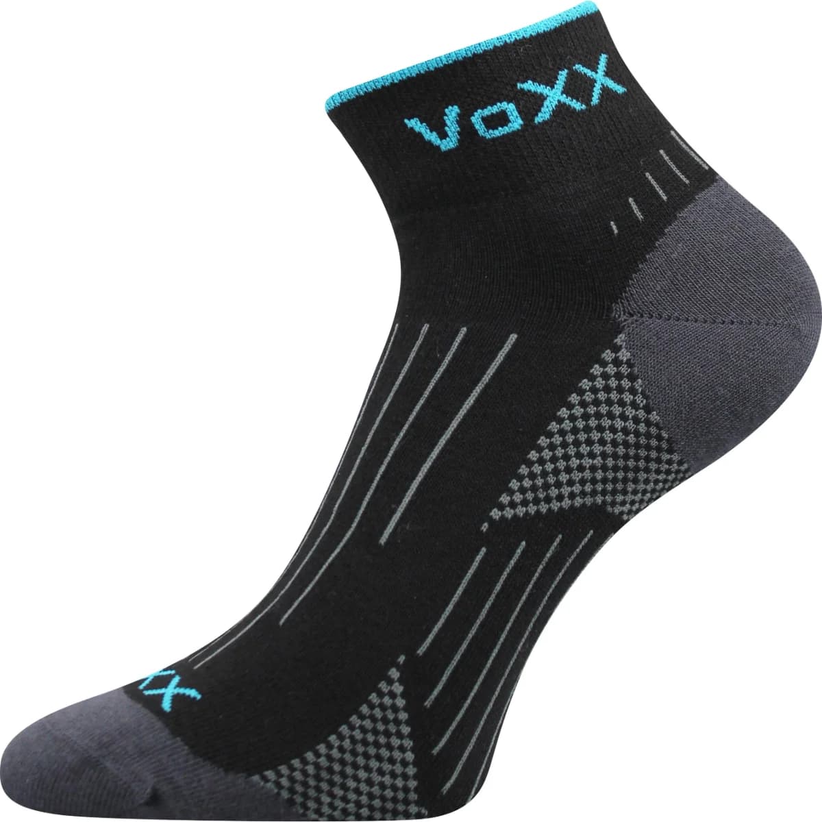 VOXX Ponožky sportovní slabé AZUL černé (3 páry) 35-38 117382