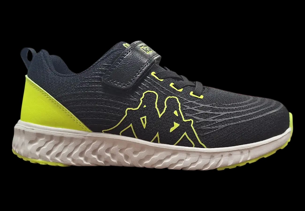 Kappa 95K0043004 Dětské tenisky black / lime 27
