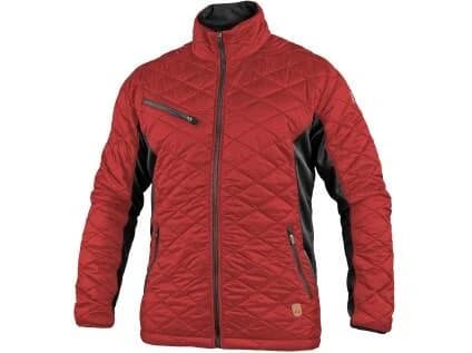Bunda CXS MALIBU, pánská, červeno-černá 2XL 129020626096