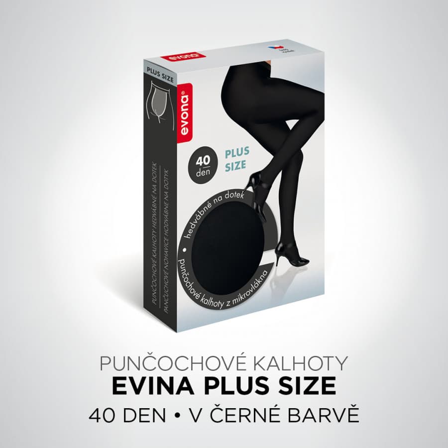 EVONA a.s. Neprůhledné punčochové kalhoty EVINA 999 černé - EVINA 999 164-124 - náhled 3