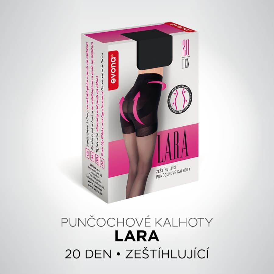 EVONA a.s. Zeštíhlující punčochové kalhoty LARA 999 černé - LARA 999 164-108 - náhled 3