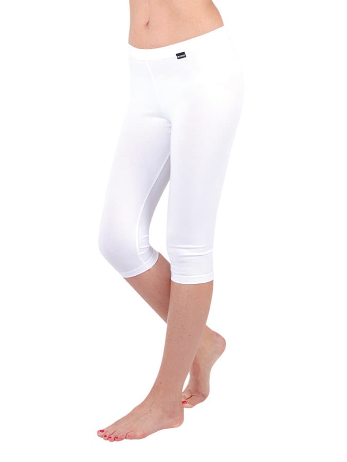 EVONA a.s. Dámské sportovní capri LEANA bílé - Dámské sportovní capri LEANA bílé 002 3XL - náhled 3