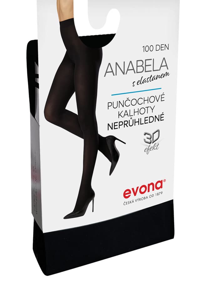 EVONA a.s. Neprůhledné punčochové kalhoty ANABELA 999 černé - ANABELA 999 164-108 - náhled 3