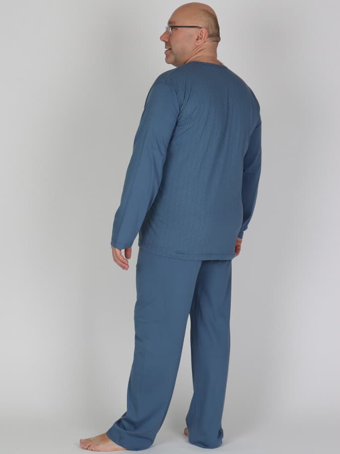 EVONA a.s. Pánské dlouhé pyžamo P BIGSTER 504 - P BIGSTER 504 3XL - náhled 3