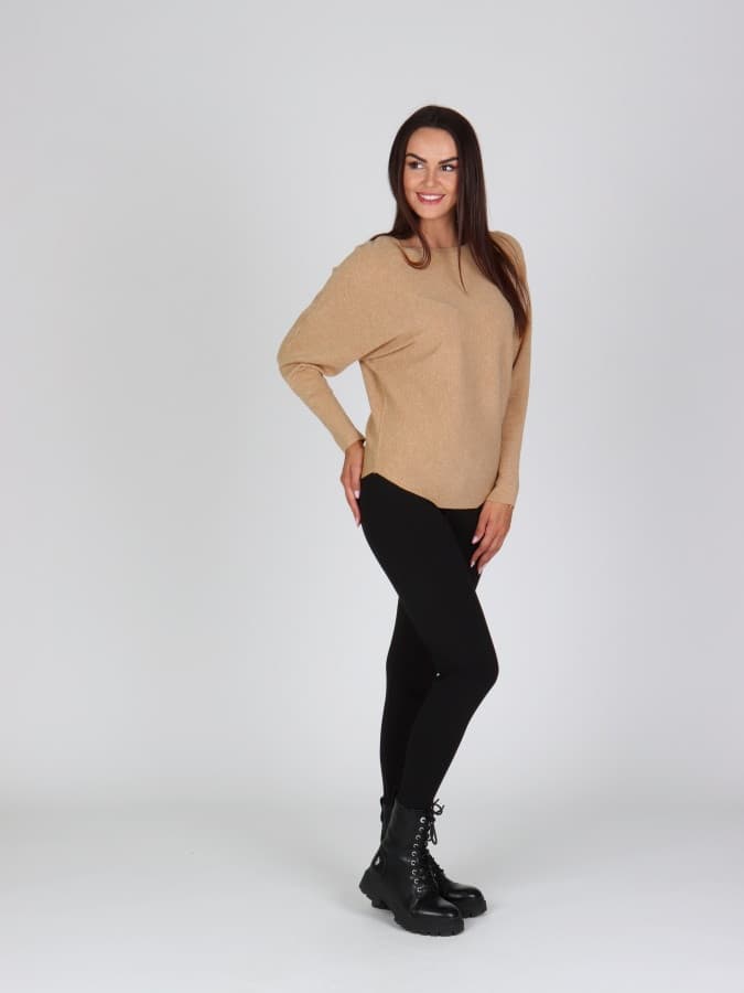 EVONA a.s. Dámský svetr MELANY béžový - MELANY BÉŽOVÁ UNI - náhled 3