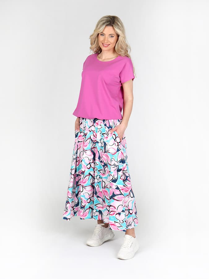 EVONA a.s. Dámská dlouhá sukně S DAMIA 575 - S DAMIA 575 3XL - náhled 3