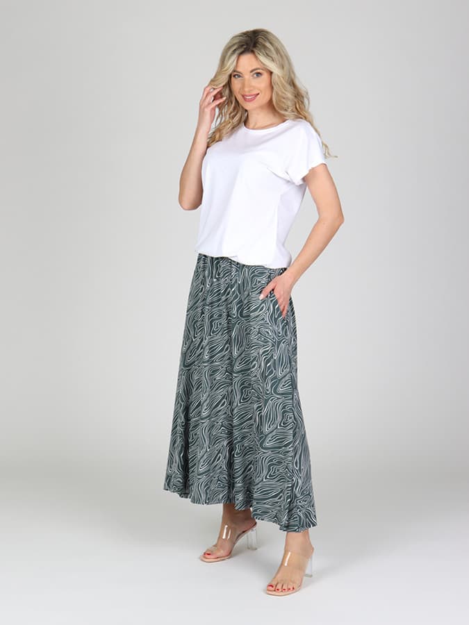 EVONA a.s. Dámská dlouhá sukně S DAMIA 578 - S DAMIA 578 3XL - náhled 3