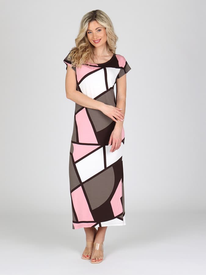 EVONA a.s. Dámské dlouhé šaty PARISA 577 - PARISA 577 3XL - náhled 3