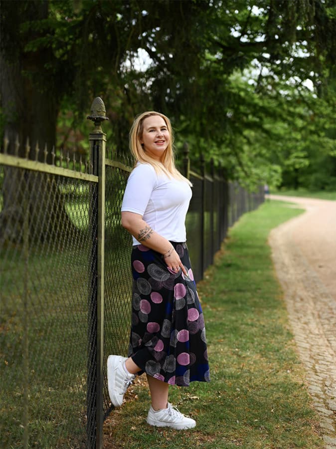 EVONA a.s. Dámská dlouhá sukně S DAMIA 579 - S DAMIA 579