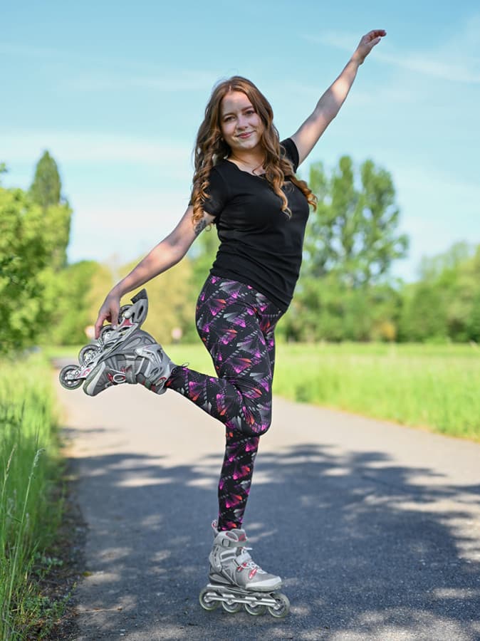EVONA a.s. Dámské dlouhé legíny LUCY 429 - LUCY 429 L - náhled 1