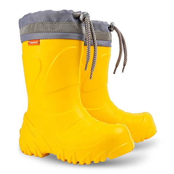 Demar Dětské holínky zateplené MAMMUT S 0300 L žluté 22-23 0300L_22-23