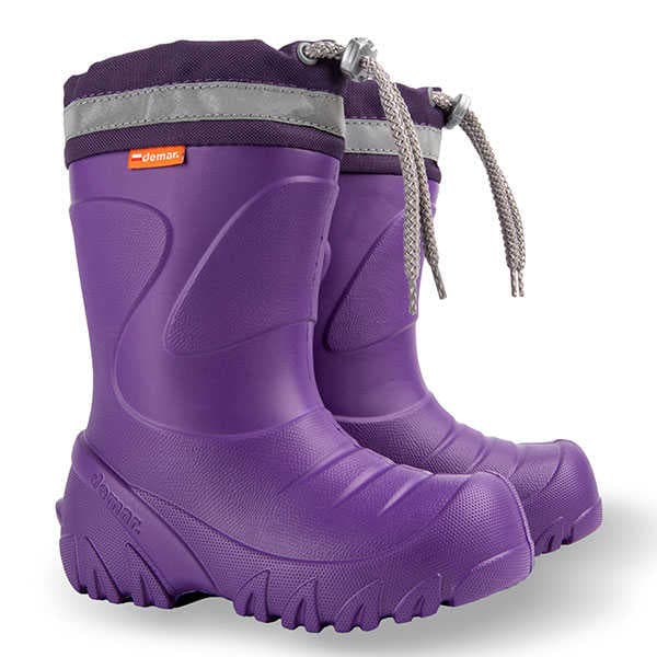 Demar Dětské holínky zateplené MAMMUT S 0300 K fialové 22-23 0300K_22-23