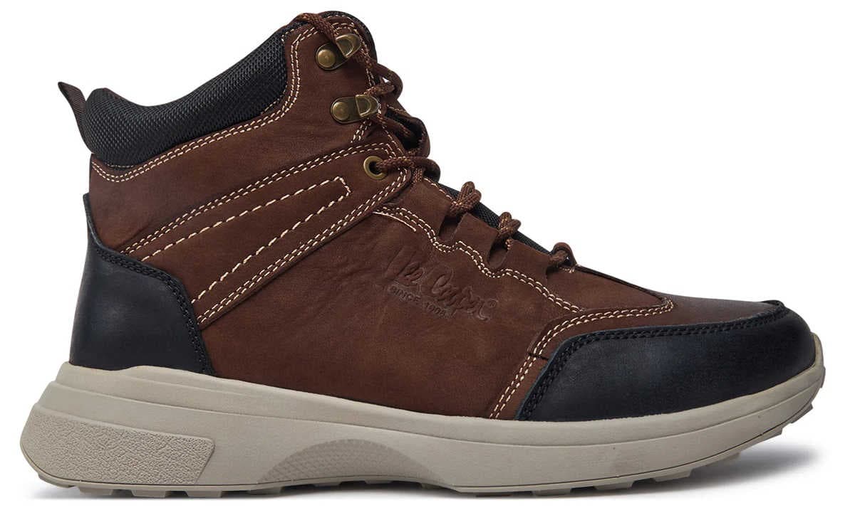 Lee Cooper LCJ-24-33-2918M Pánské kotníkové boty hnědé