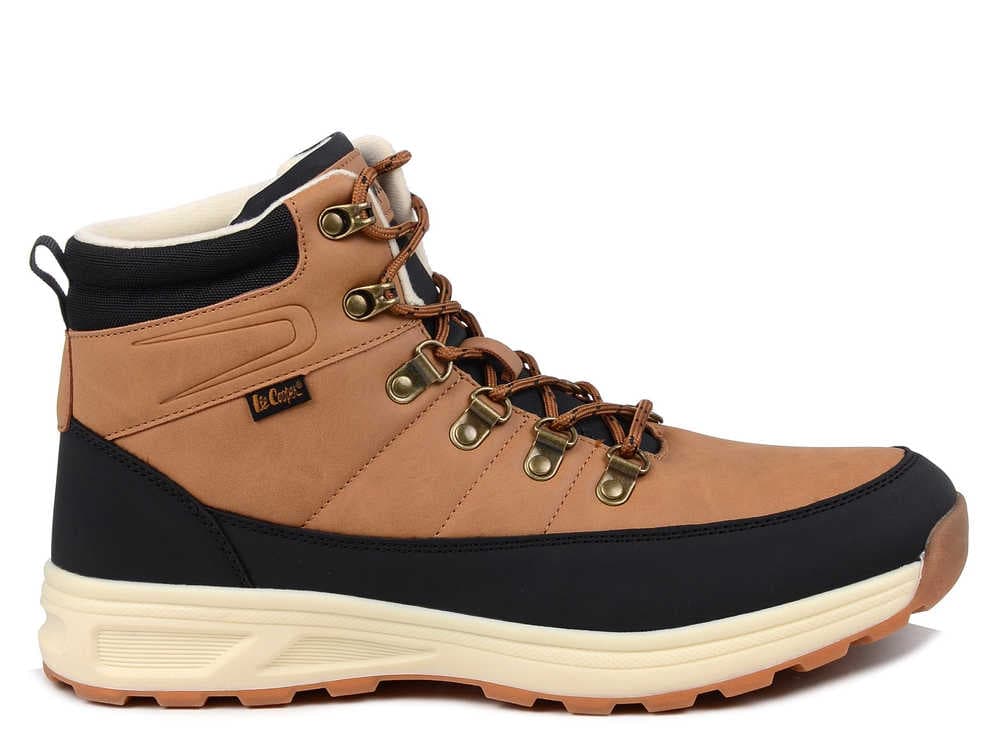 Lee Cooper LCJ-24-03-3035M Pánské kotníkové boty hnědé 42