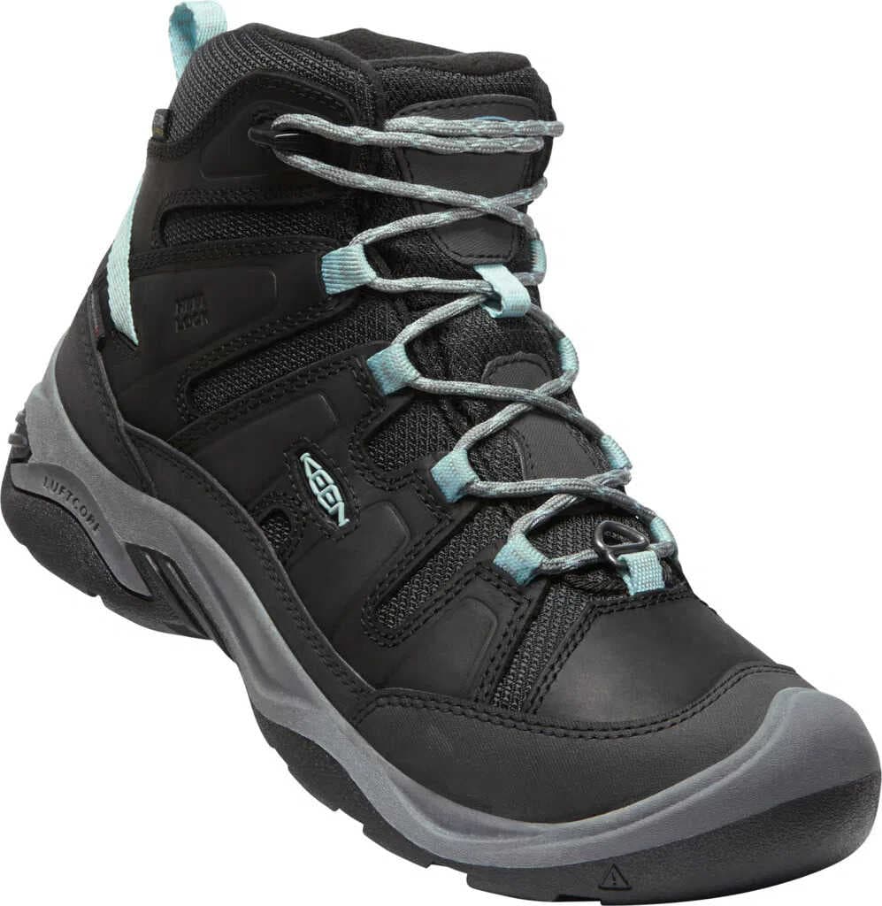 KEEN CIRCADIA MID POLAR W Dámské trekové boty black/cloud blue 38 10037728KEN01S75