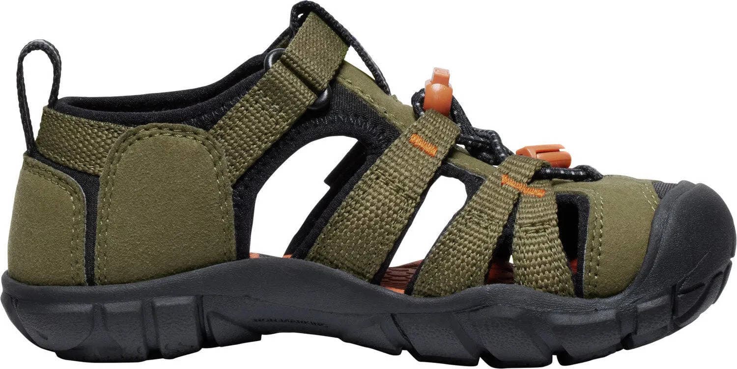 KEEN Seacamp II CNX Children Dětské sandály dark olive/gold flame 29 10044195KEN01SB