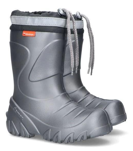 Demar Dětské holínky zateplené MAMMUT S 0300 C stříbrná
