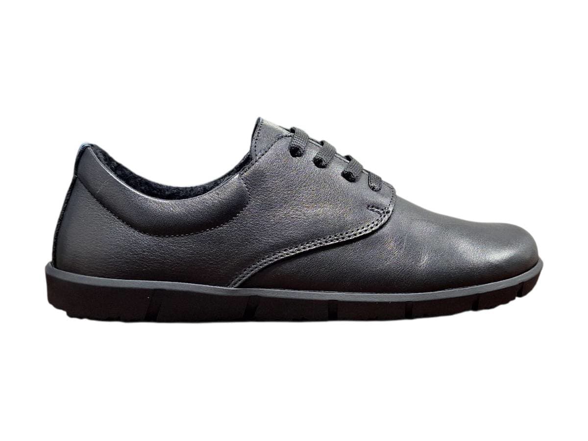 Wild 017-26025 Black Dámské celokožené barefoot polobotky černé 36