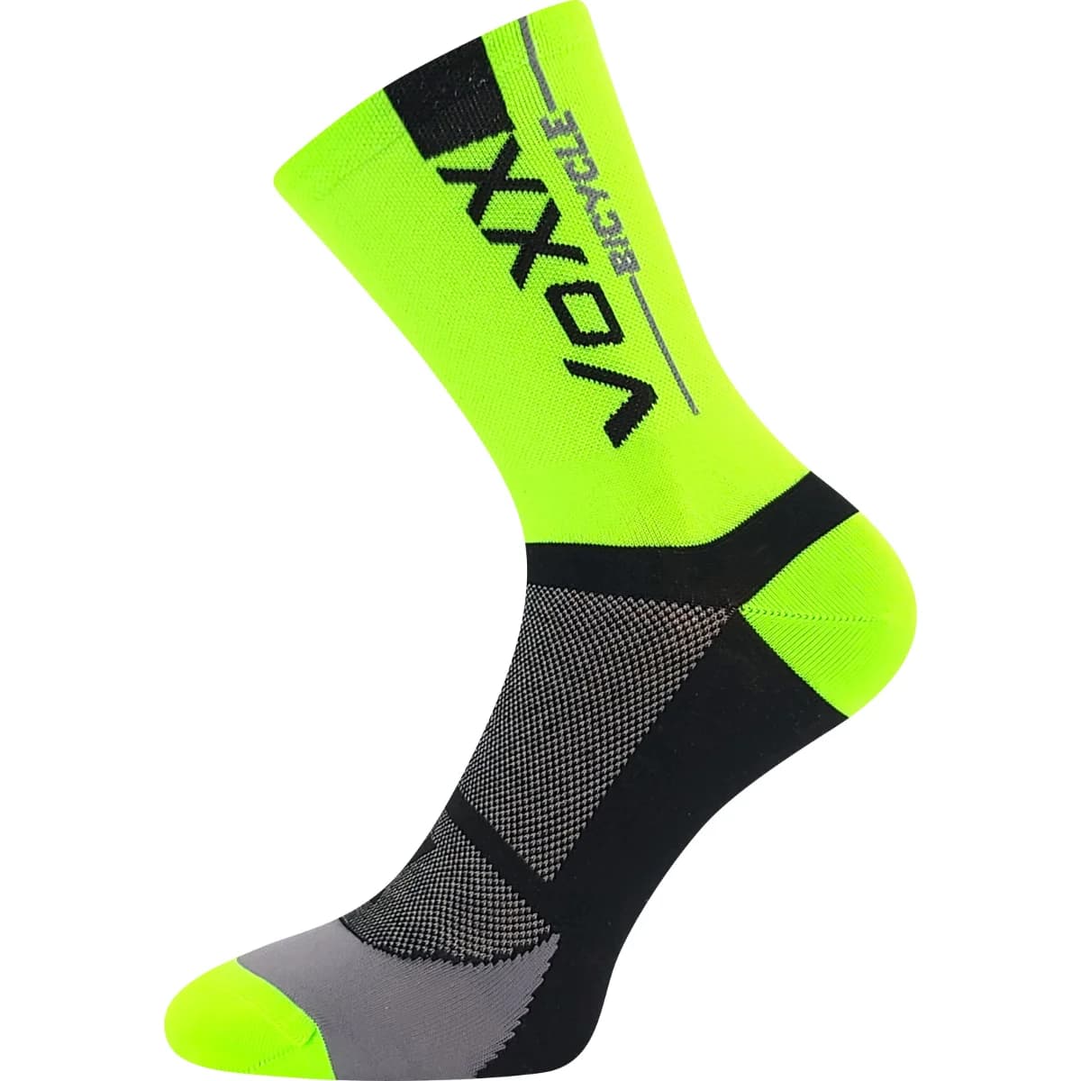 VOXX Ponožky cyklistické STELVIO sportovní NEON ZELENÉ