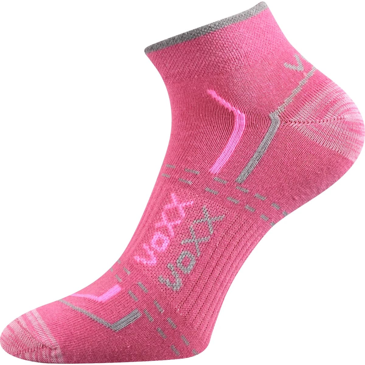 VOXX Ponožky krátké slabé REX 11 bavlněné RŮŽOVÉ (3 páry) 35-38 114567